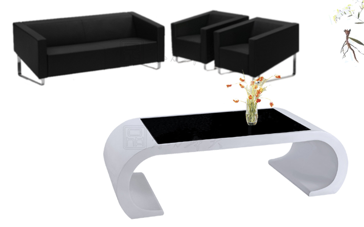 Office Sofa|Glass Tea Table|Office Furniture||特色茶几